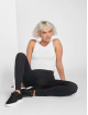 Urban Classics Tops sans manche Rib Cropped blanc